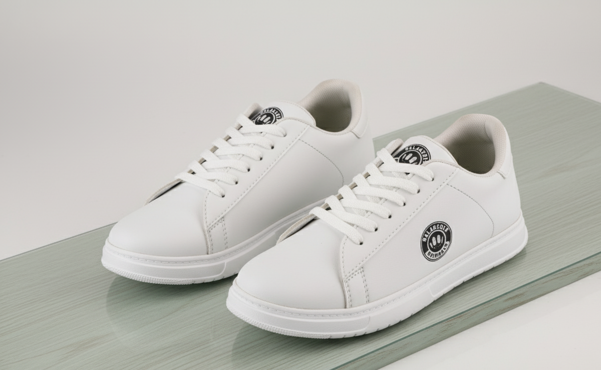 BalanSole Unisex White Casual Lace-Up Sneakers