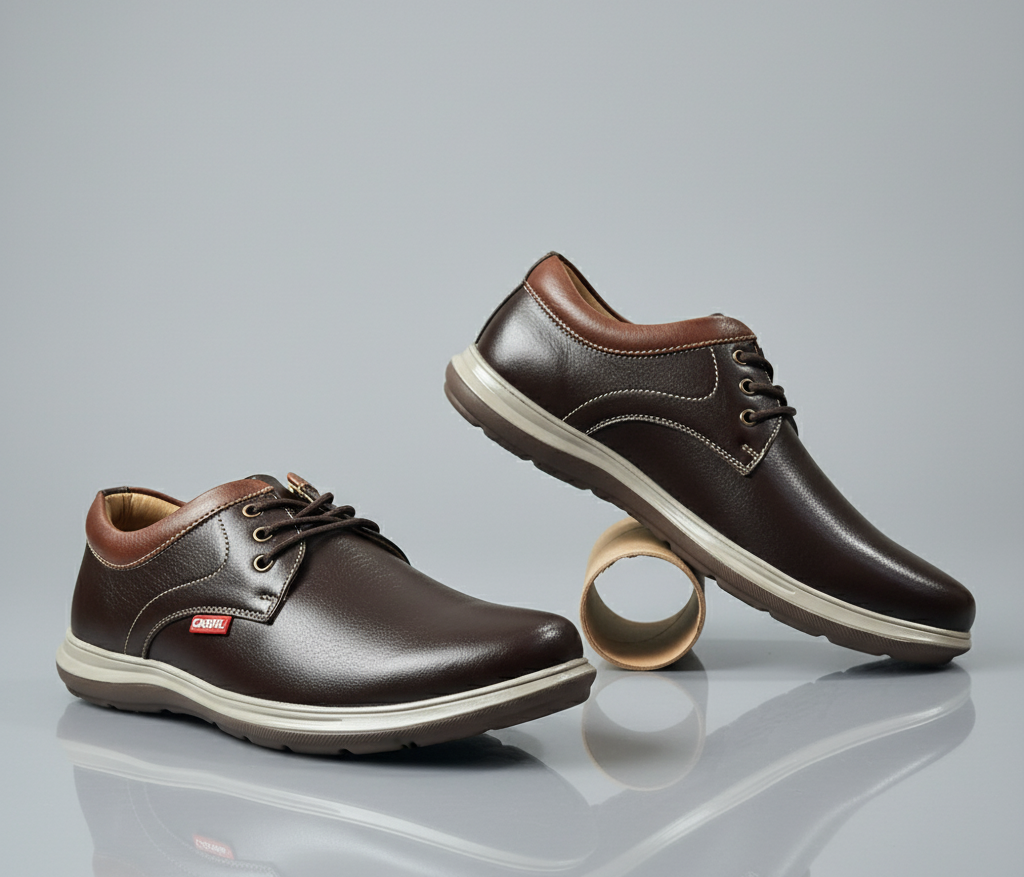 BalanSole Men’s Leather Shoes | Premium Comfort Sole | Office & Party Wear Corporate Casuals