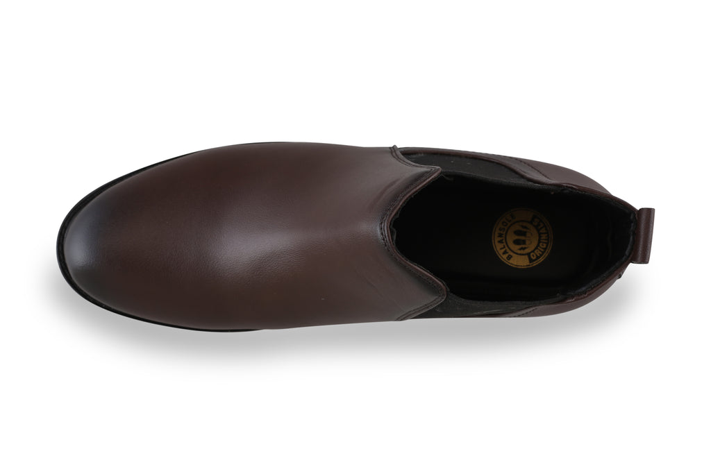 BalanSole Men's Brown Chelsea Boots – Classic Leather Ankle Boots for Formal & Casual Wear