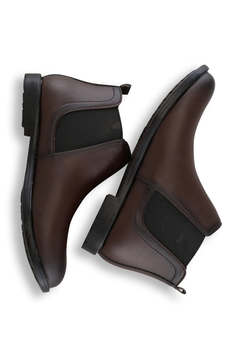 BalanSole Men's Brown Chelsea Boots – Classic Leather Ankle Boots for Formal & Casual Wear