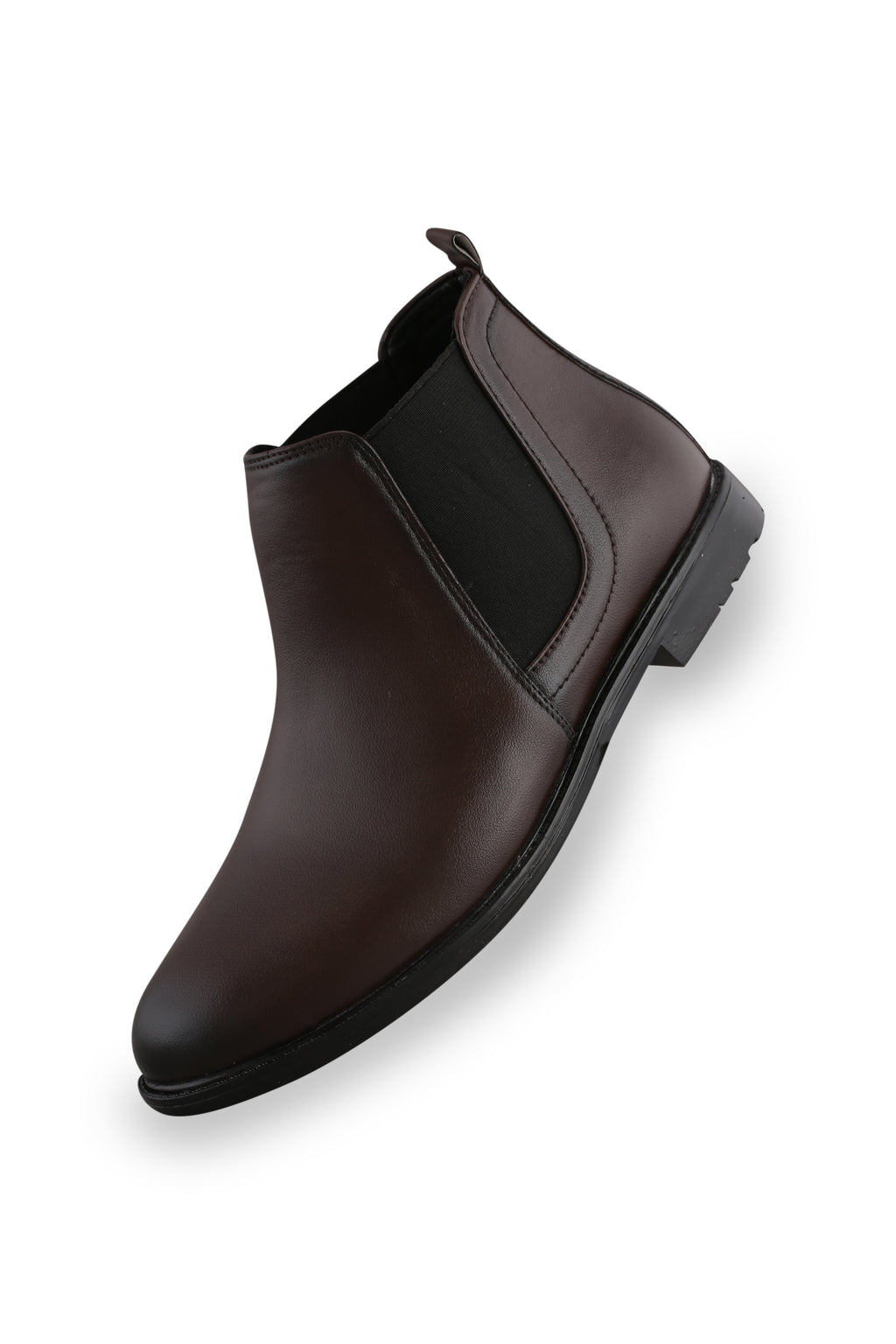 BalanSole Men's Brown Chelsea Boots – Classic Leather Ankle Boots for Formal & Casual Wear