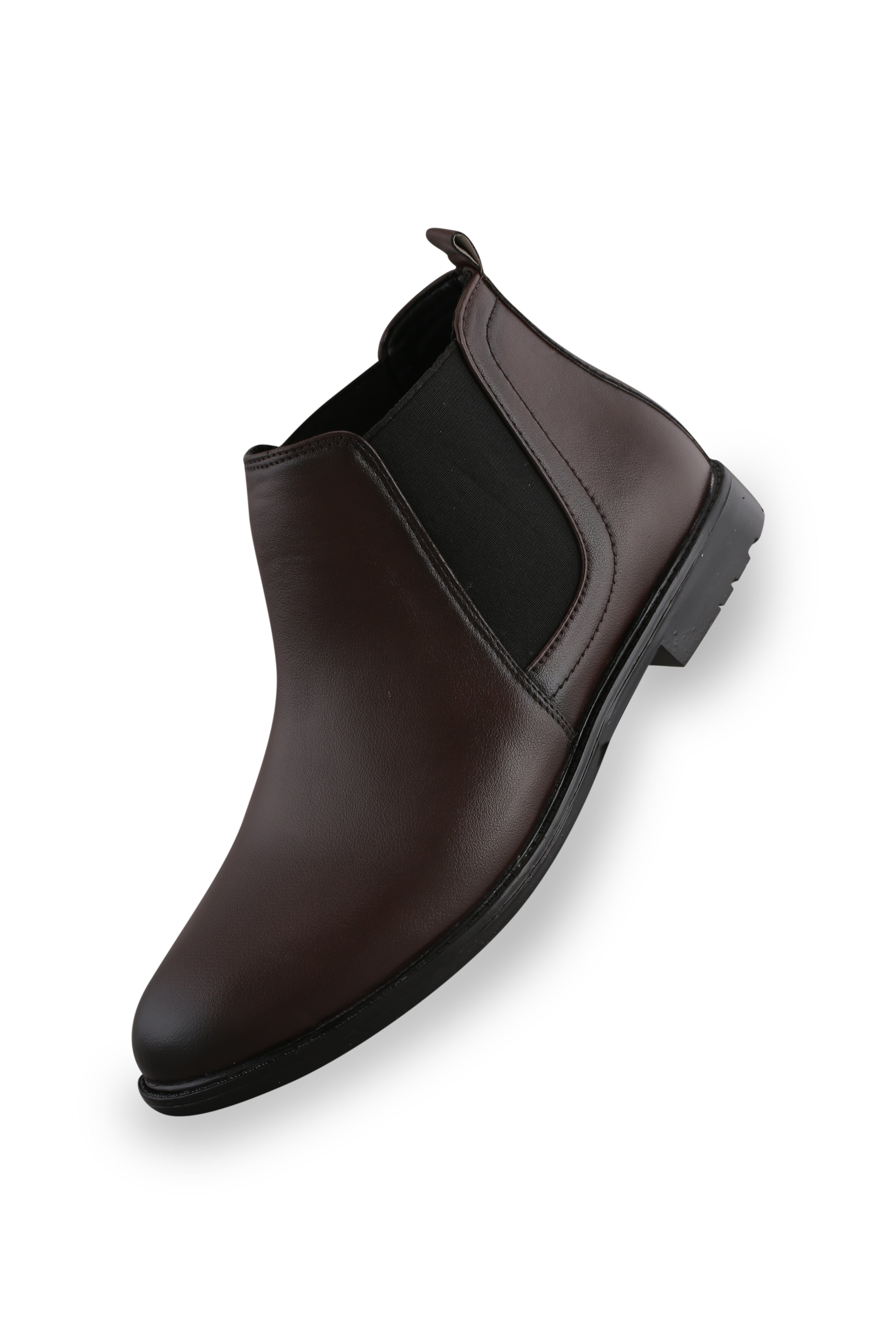 BalanSole Men's Brown Chelsea Boots – Classic Leather Ankle Boots for Formal & Casual Wear