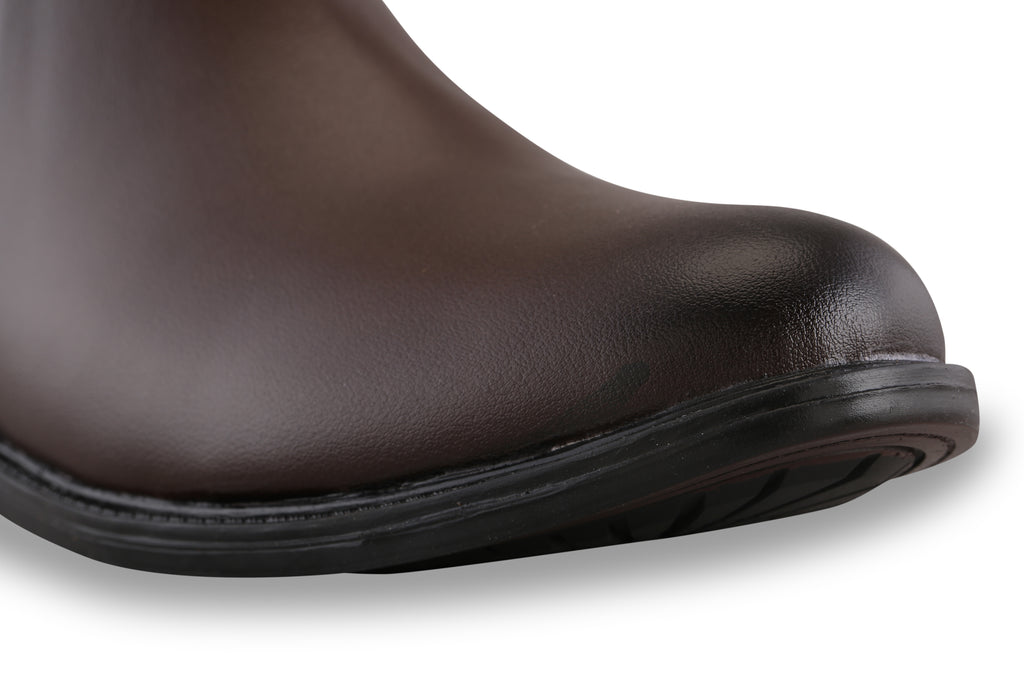 BalanSole Men's Brown Chelsea Boots – Classic Leather Ankle Boots for Formal & Casual Wear