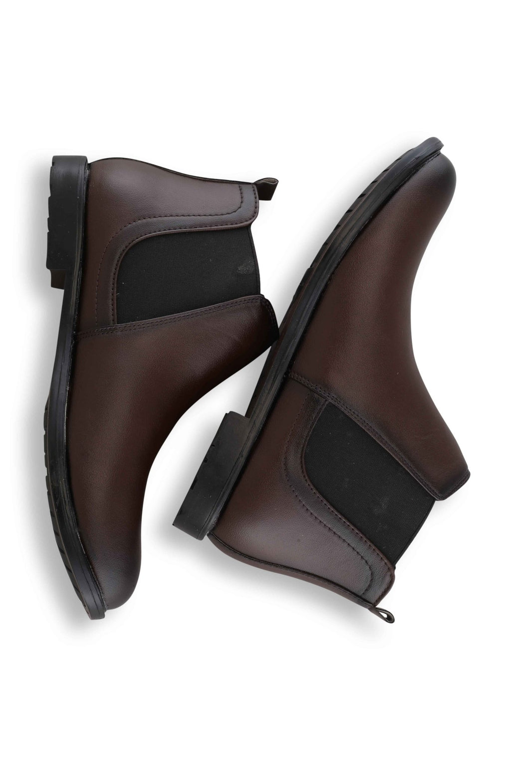 BalanSole Men's Brown Chelsea Boots – Classic Leather Ankle Boots for Formal & Casual Wear - Balansole Originals