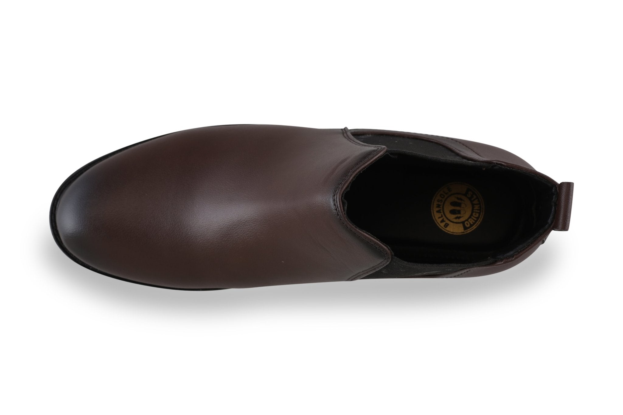 BalanSole Men's Brown Chelsea Boots – Classic Leather Ankle Boots for Formal & Casual Wear - Balansole Originals