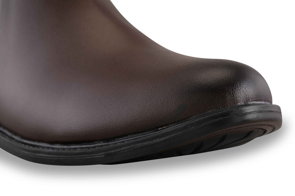 BalanSole Men's Brown Chelsea Boots – Classic Leather Ankle Boots for Formal & Casual Wear - Balansole Originals