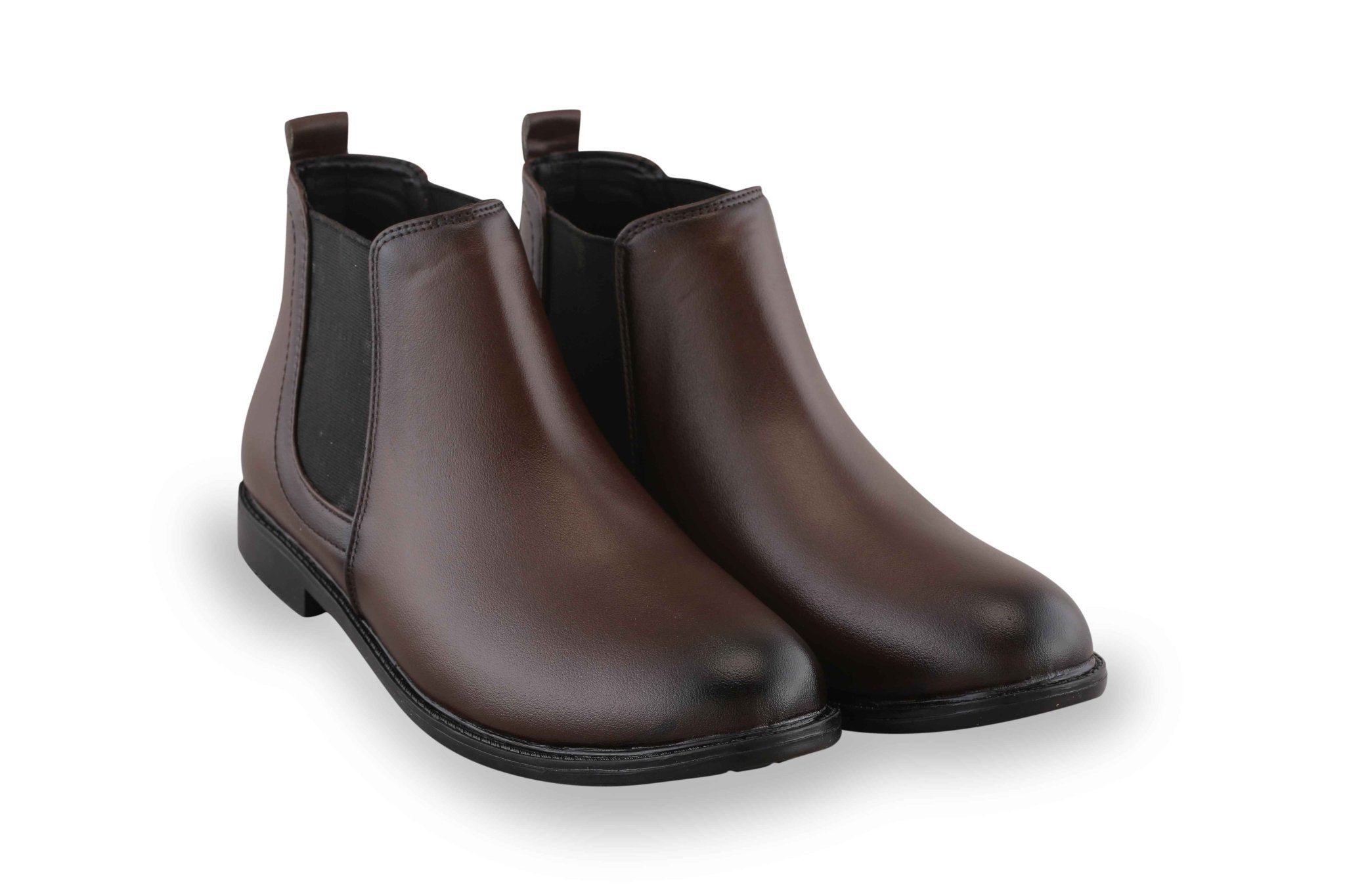 BalanSole Men's Brown Chelsea Boots – Classic Leather Ankle Boots for Formal & Casual Wear - Balansole Originals