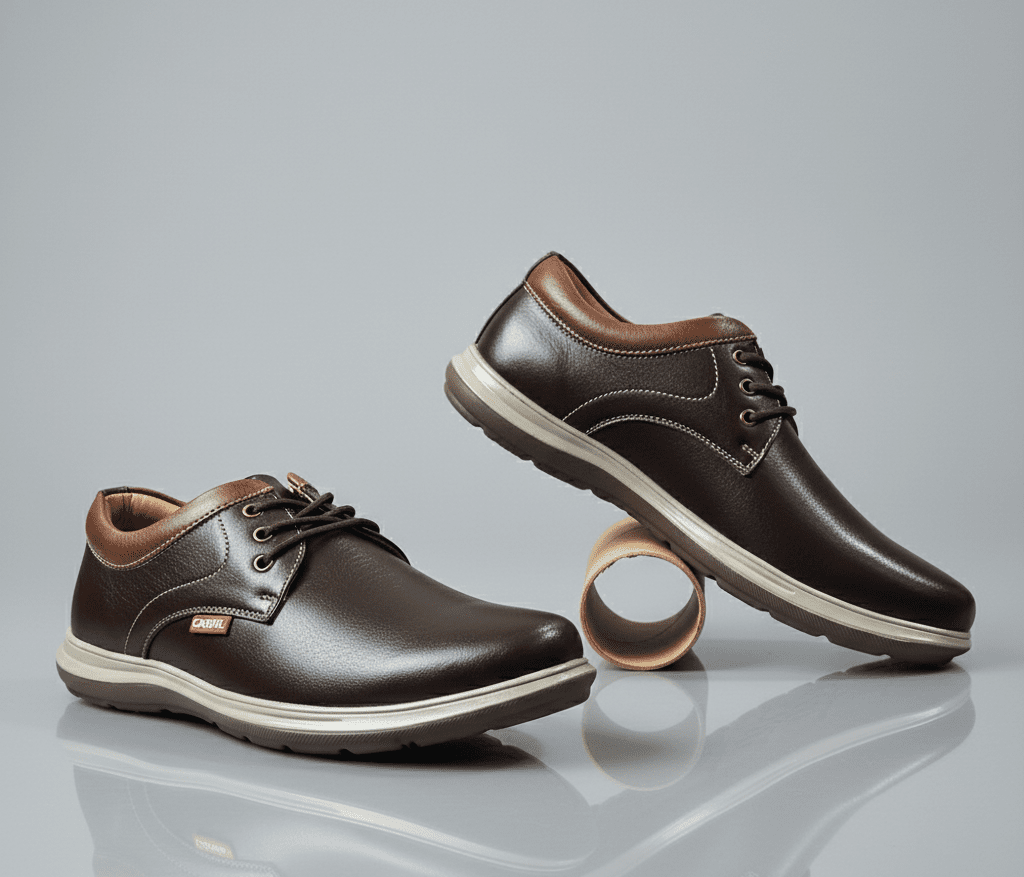 BalanSole Men’s Leather Shoes | Premium Comfort Sole | Office & Party Wear Corporate Casuals - Balansole Originals