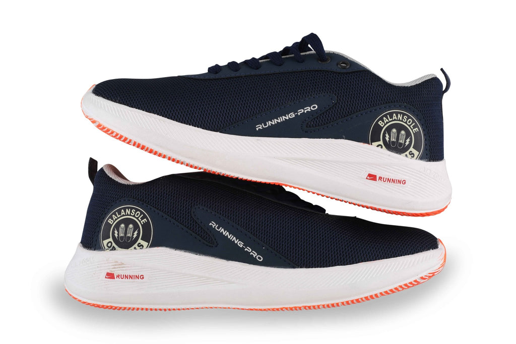 BalanSole Navy Blue Lightweight Unisex Sneakers – Cushioned Sole & Trendy Sporty Design - Balansole Originals