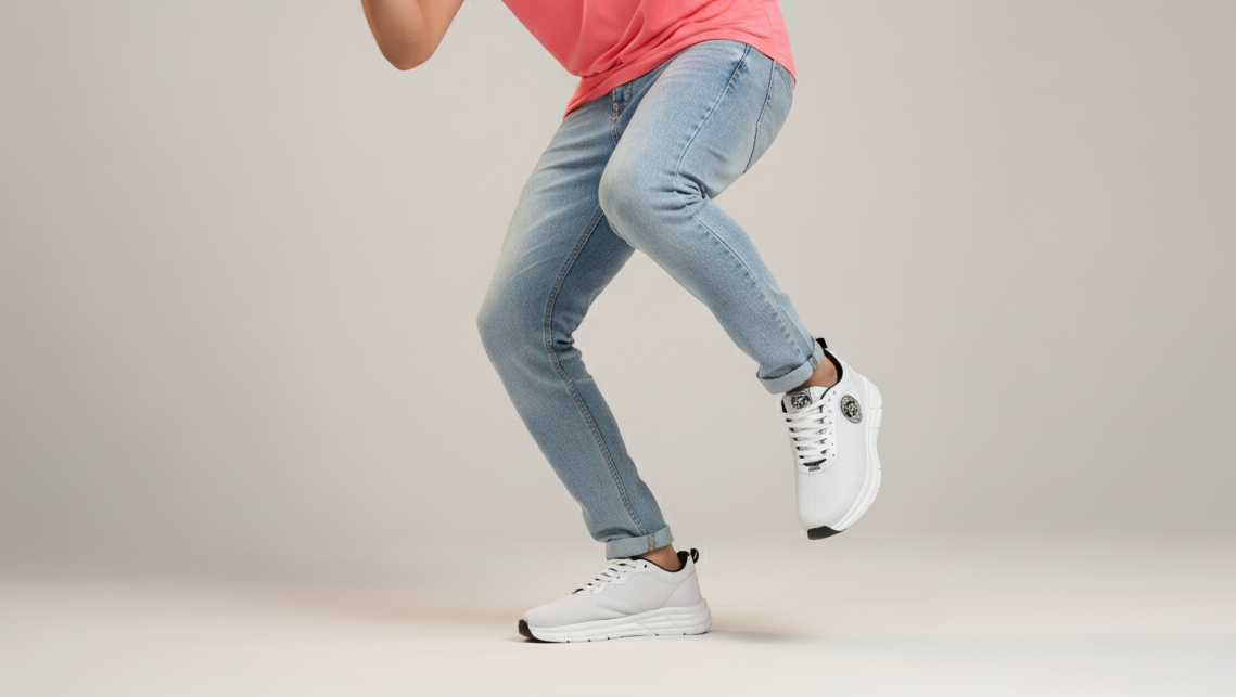 BalanSole White Sports Unisex Sneakers – Lightweight, Breathable Running & Gym Shoes